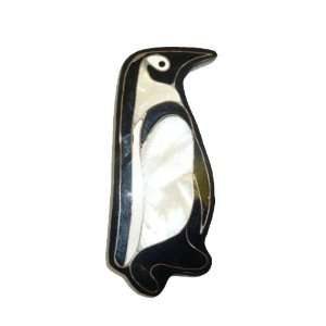  Mother of Pearl Shell Penguin Pin Jewelry