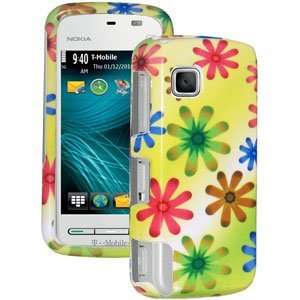 New High Quality Amzer Limited Edition Flower Snap On Hard Case Yellow 