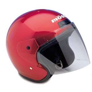  Mossi Red Medium Open Face Helmet Automotive