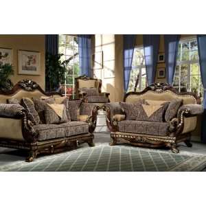  Frency Style 3pc High End Luxury Sofa, Love Seat Set with 