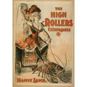 Poster The High Rollers Extravaganza Co. 1899 