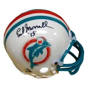  Earl Morrall Autographed Miami Dolphins Mini Helmet 