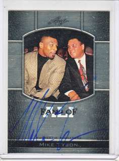 2011 Leaf Metal Ali Mike Tyson Auto Autograph On Card  