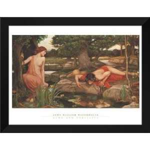  John Waterhouse FRAMED Art 28x36 Echo And Narcissus 