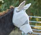   Large Pony LONG NOSE WITH EARS MULE DONKEY Fly Mask HORSE TACK