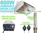 600 watt hps digital grow light 6 hood 600w hydroponic returns 