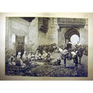    1884 Moorish Criminal Trial Moragas Old Print