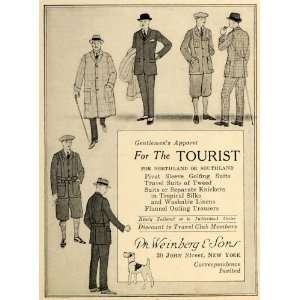  1923 Ad Ph. Weinberg Gentlemens Tourist Suits Pants 
