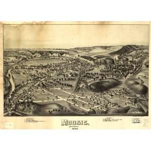  1892 map of Moosic, Pennsylvania