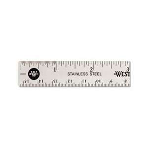  Westcott® ACM 10414 STAINLESS STEEL RULER W/CORK BACK AND 