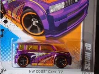 Hot Wheels 2012 Code Cars Series Purple Scion xB #230  