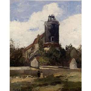  Oil Painting The Telegraph Tower at Montmartre Camille 