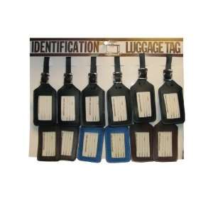  Luggage Tag Assorted Colors (12 Per Hanging Card 