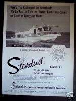 1972 Stardust Cruisers Houseboat boat vintage ad  