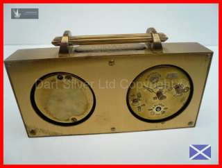 Vintage 1960s Swiza Alarm Clock & Barometer,  