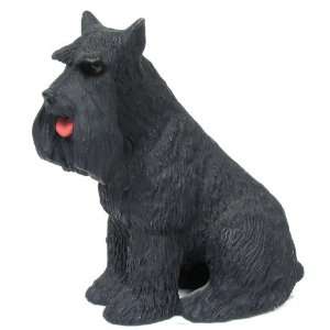  Figurine Schnauzer Collectible Dogs Hand Painted Resin 
