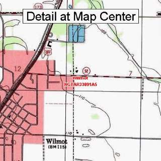  USGS Topographic Quadrangle Map   Wilmot, Arkansas (Folded 