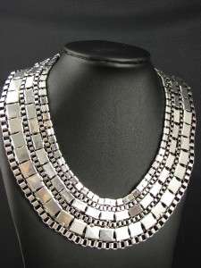 Miao Tibet Style Tibetan Silver Necklace Chain MS390  