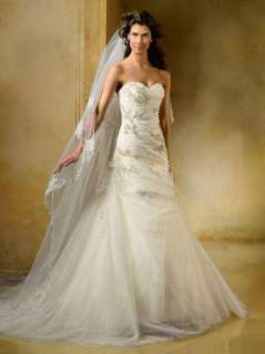   straight neck line Wedding dress size 6 8 10 12 14 16 18++  
