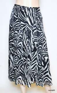 Nwt $139 Jones New York MEURICE Silk Long Lined Full Skirt ~White 