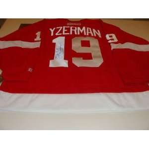  Steve Yzerman Autographed Uniform   NHL CCM Home COA 