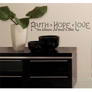  Faith, Hope, and Love Wall Decals in RoomMates