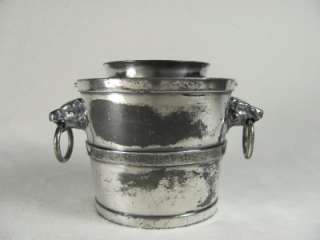 Antique FIGURAL Meriden Silver Plate BEAR HEADS Tub, Cache Pot, Kodiak 