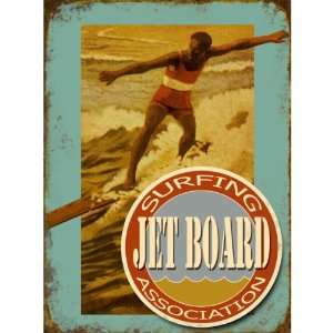  Jet Board Surfing Association Metal Sign Small Patio 