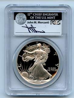 1990 S $1 Proof Silver Eagle PCGS PR69DCAM Mercanti  