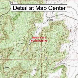  USGS Topographic Quadrangle Map   Minnie Butte, New Mexico 