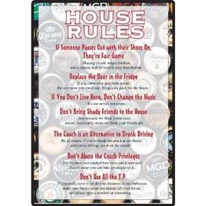  House Rules Metal Sign Patio, Lawn & Garden
