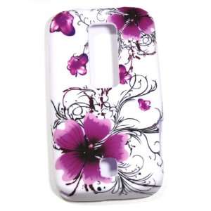  Purple Orchid and Tulip Flower Soft Silicone Gel Cover 