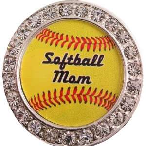  Softball Mom Charm & Chain Silver Plated Set Everything 