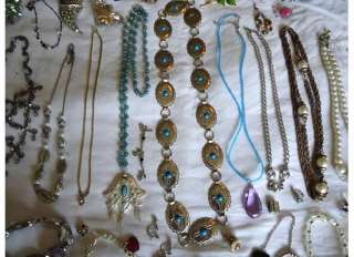 huge lot rhinestones necklaces bracelets more junk jewelry Wholesale 