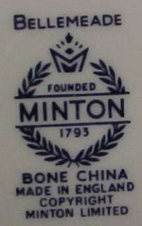 MINTON CHINA BELLEMEADE CUP & SAUCER SET /S NICE  