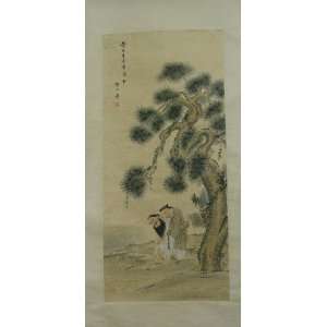  one Signed Scroll Painting by Huang ShanShou (1855   1919 