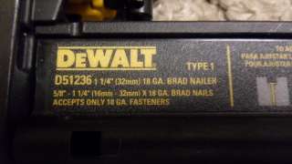DeWalt D51236 18 Gauge Brad Nailer  