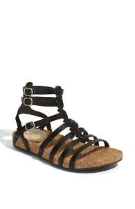 UGG Australia MAYLA Sandal Strap Leather SIZE8 BLACK  