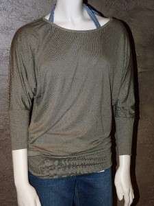 NEW MATTY M DOLMAN 3/4 SLEEVE KNIT TOP DIFFERENT COLORS AND SIZES $40 