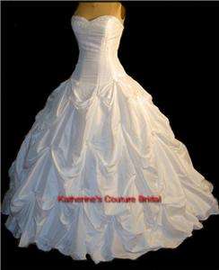 Wedding Dress Bridal sz 6 Masha Silk Cinderella Gown#29  