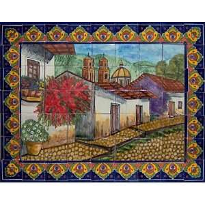  Mexican ceramic tile mural   hand painted art Everything 