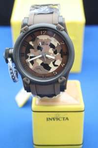 Mens Invicta 1198 Lefty Russian Diver Army Limited Ed Camoflauge Watch 