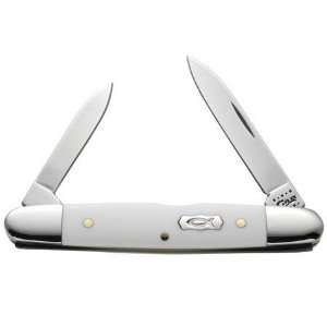   Case Cutlery White Synthetic Eisenhower w/ Ichthus