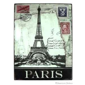  13 Paris Eiffel Tower Post Card Metal Wall Sign Plaque 