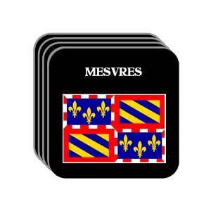  Bourgogne (Burgundy)   MESVRES Set of 4 Mini Mousepad 