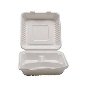 IFN Green 29 2008 8 Three Compartment Bagasse Clamshell  