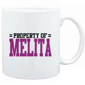  Mug White  Property of Melita  Female Names