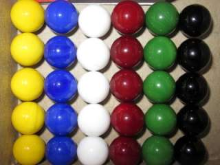 30 new Solid Color Replacement MARBLES Aggravation game  