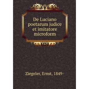  De Luciano poetarum judice et imitatore microform Ernst 