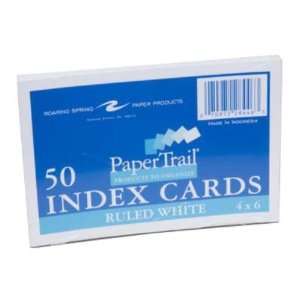  New Ruled White 4x6 Index Cards Case Pack 72   697714 